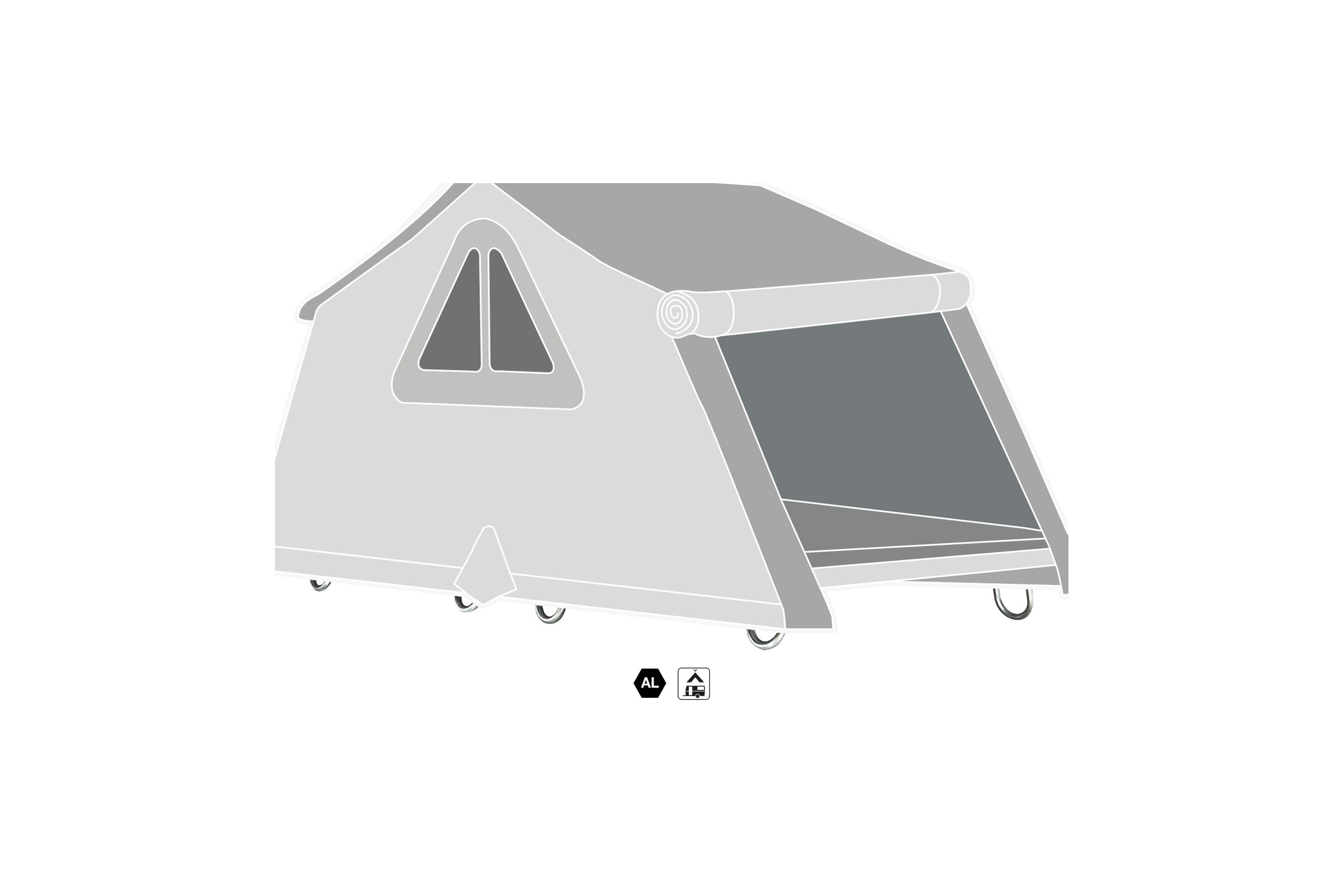Bodenstandfüße Air-Camping / Overland Zubehör Autohome