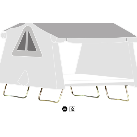 Piedini a terra Accessori Overcamp Autohome