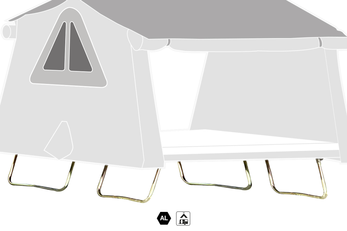 Piedini a terra Accessori Overcamp Autohome